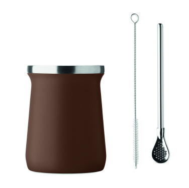 Logotrade ziemassvētku dāvanas foto: Yerba mate tējas krūze