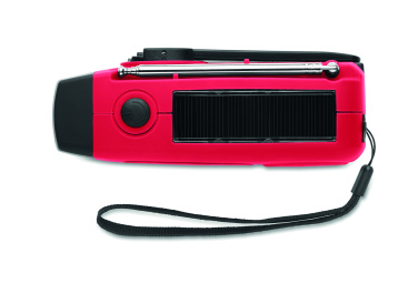 Logotrade Ideja dāvanas foto: Pārnēsājams radio SOS ar LED lukturīti