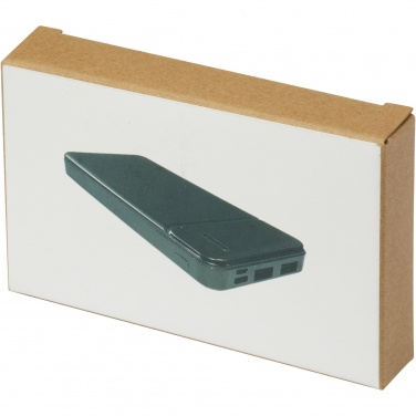 Лого трейд pекламные cувениры фото: Портативное зарядное устройство Loop из переработанной пластмассы емкостью 10 000 мАч 