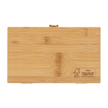 Лого трейд бизнес-подарки фото: Набор инструментов из бамбука Carvine, 21 предмет