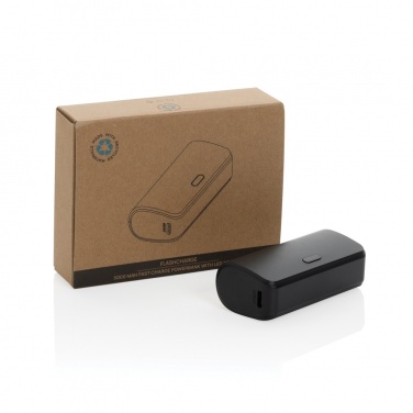 Логотрейд pекламные подарки картинка: FlashCharge RCS rplastic 5000 мАч быстрая зарядка powerbank