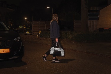 Лого трейд бизнес-подарки фото: Сумка для выходного дня AWARE™ RPET со светоотражающим эффектом