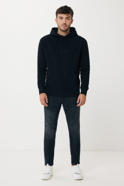 Логотрейд pекламные подарки картинка: Легкая толстовка с капюшоном Iqoniq Rila из переработанного хлопка