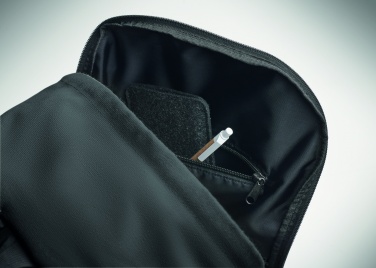 Логотрейд pекламные подарки картинка: Рюкзак для ноутбука 15 дюймов, изготовленный из переработанного хлопка до потребления, с возможностью индивидуальной печати