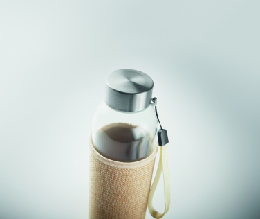 Лого трейд pекламные подарки фото: Стеклянная бутылка в чехле