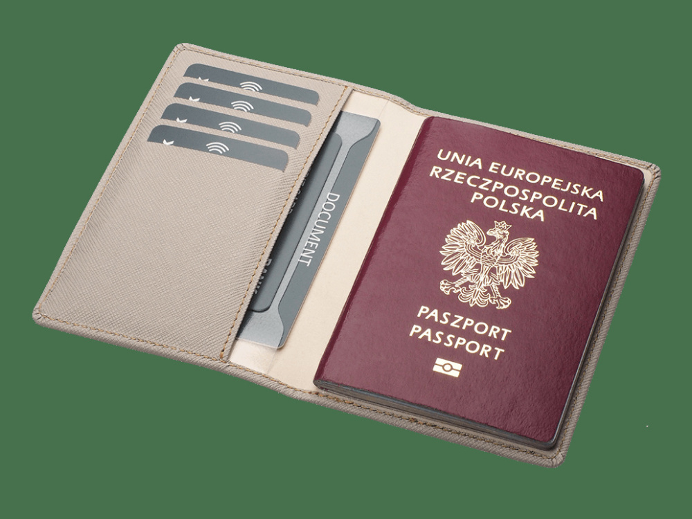 Логотрейд бизнес-подарки картинка: Чехол для паспорта RFID 1301113