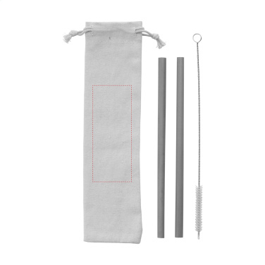 Логотрейд pекламные подарки картинка: Набор бамбуковых соломинок ECO Bamboe Straw Set