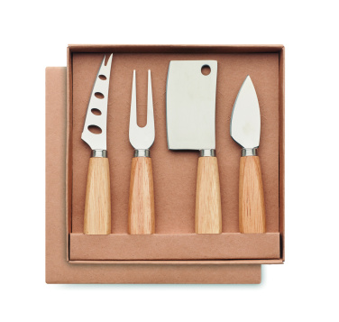 Логотрейд pекламные подарки картинка: Set of 4 cheese knives