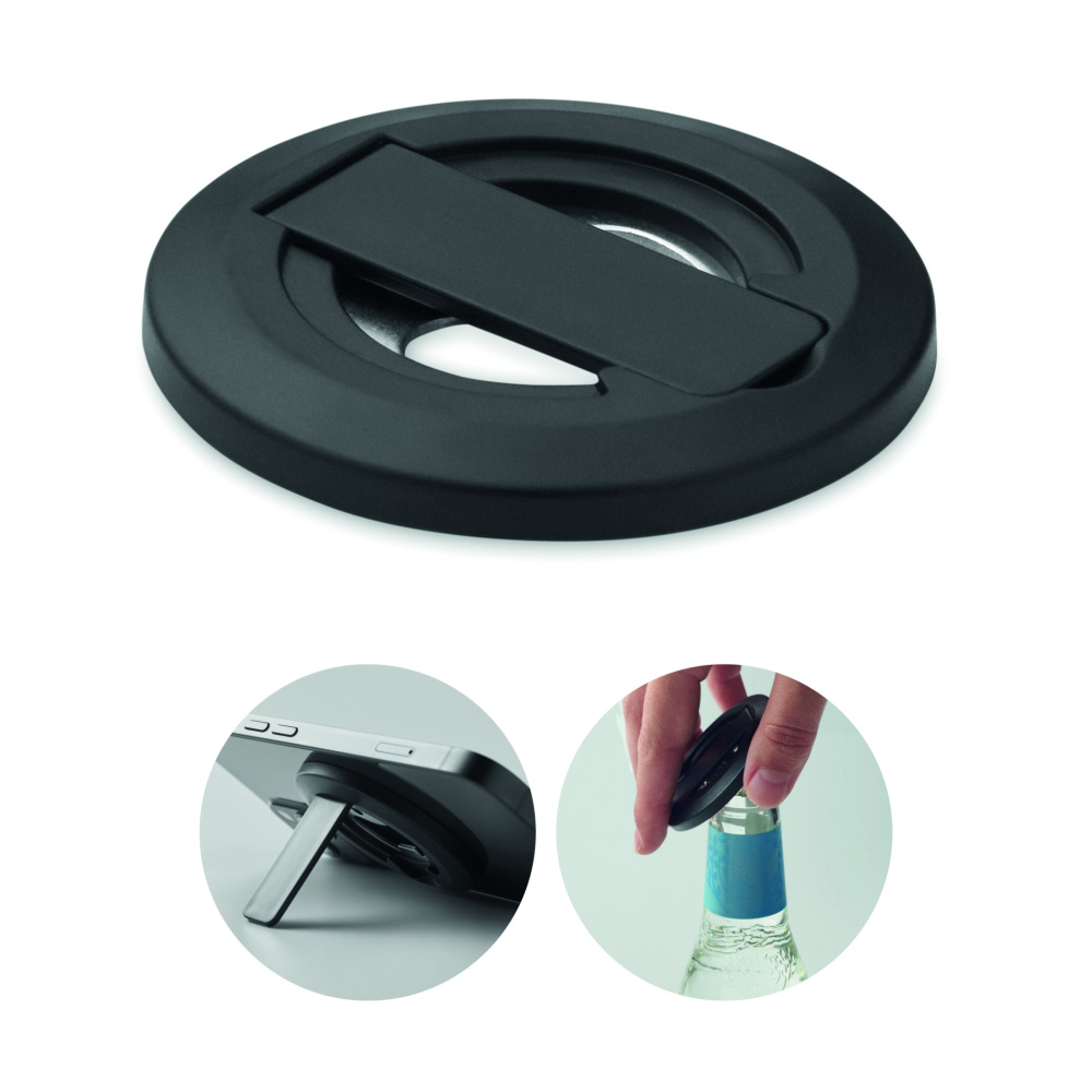 Логотрейд pекламные cувениры картинка: Phone holder and bottle opener
