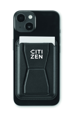 Лого трейд бизнес-подарки фото: Magnetic PU cardholder