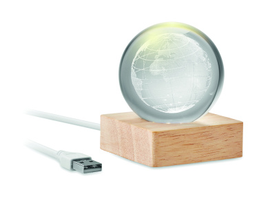Логотрейд pекламные cувениры картинка: LED globe glass ball