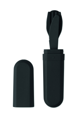 Лого трейд pекламные cувениры фото: Cutlery set and case in PLA