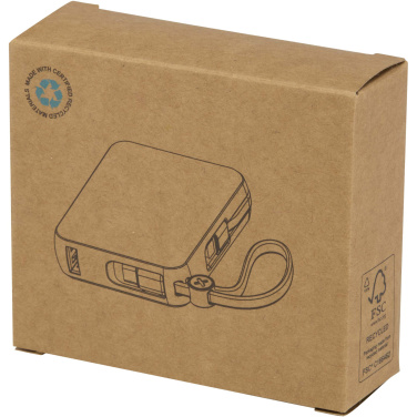 Логотрейд pекламные продукты картинка: Acrux портативное зарядное устройство для планшета емкостью 10 000 мАч, мощностью 35 Вт, со встроенным кабелем Type-C — изготовлено из переработанного пластика