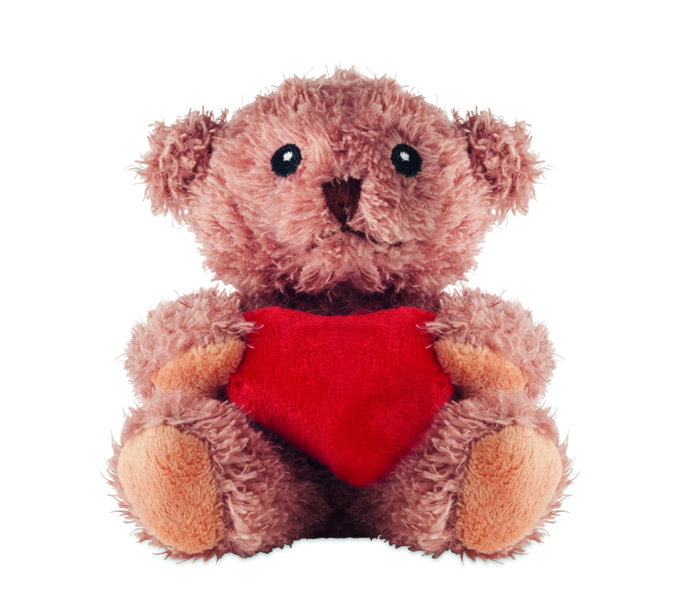 Логотрейд pекламные продукты картинка: Teddy bear plush with heart