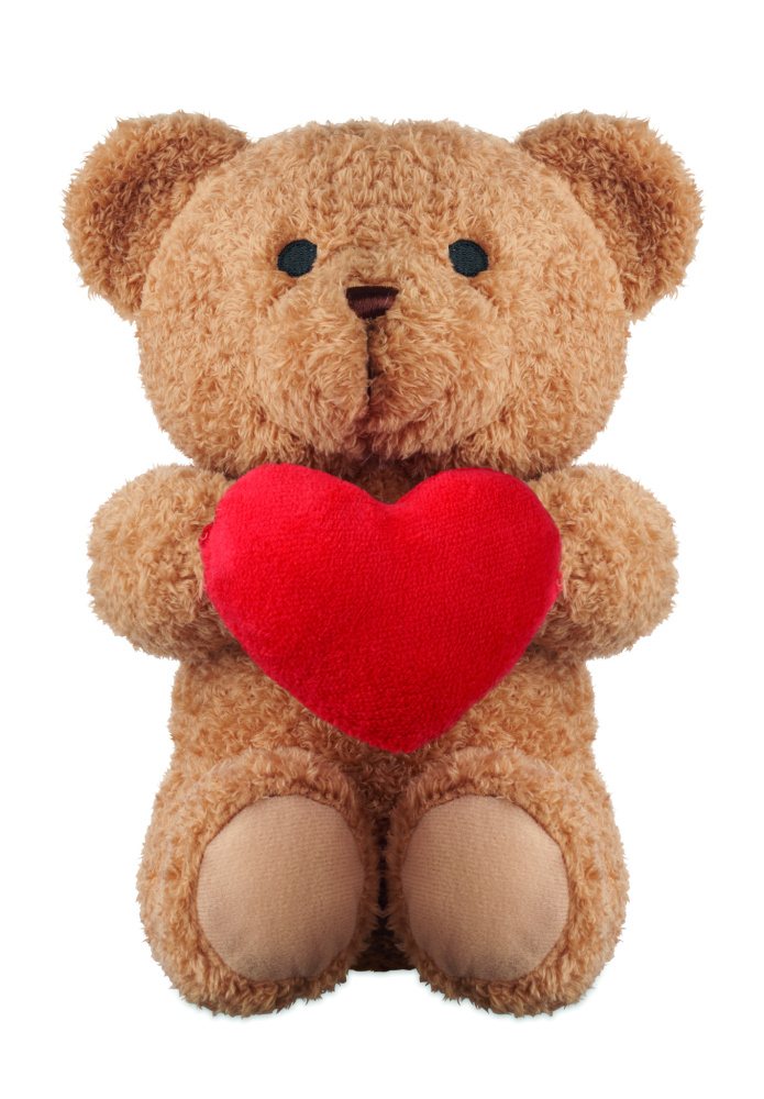 Логотрейд pекламные продукты картинка: Teddy bear with heart 23cm