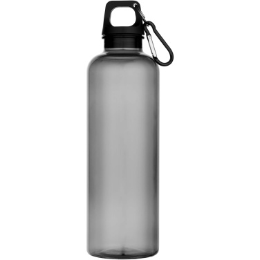 Логотрейд pекламные подарки картинка: Oregon бутылка для воды с карабином из переработанной пластмассы, сертифицированной по стандарту RCS, объемом 750 мл