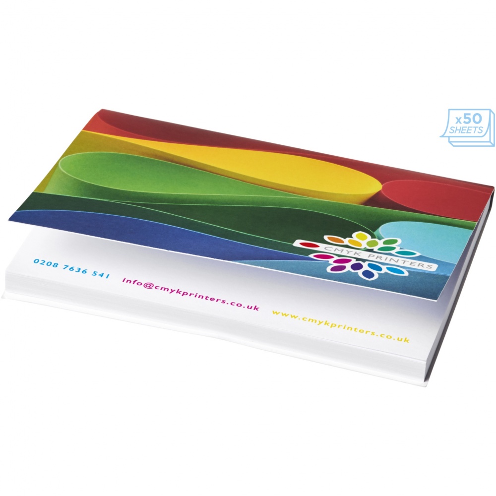 Logotrade reklamprodukter bild: Sticky-Mate® A7 mjuka klisterlappar 100x75mm