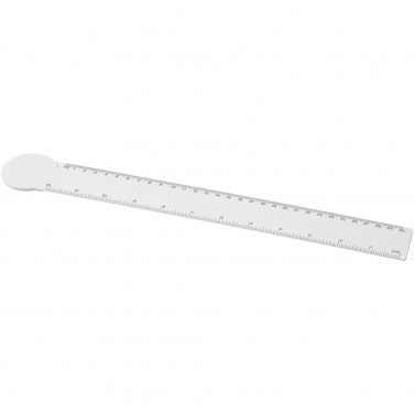 Logotrade kampanjprodukter bild: Tait 30 cm cirkelformad linjal av återvunnen plast