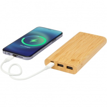 Logotrade kampanjprodukter bild: Tulda 10,000 mAh powerbank i bambu