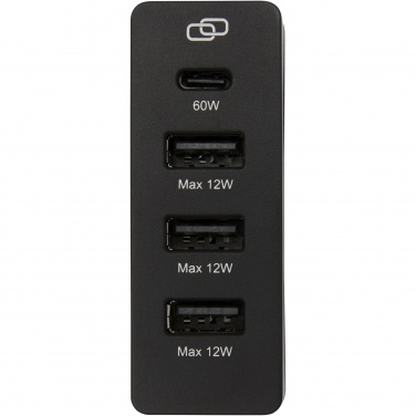 Logotrade profilreklam bild: ADAPT 72 W PD-laddningsstation i återvunnen plast