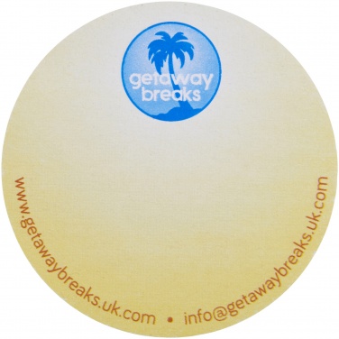 Logotrade profilreklam bild: Sticky-Mate® cirkelformade klisterlappar av återvunnet material