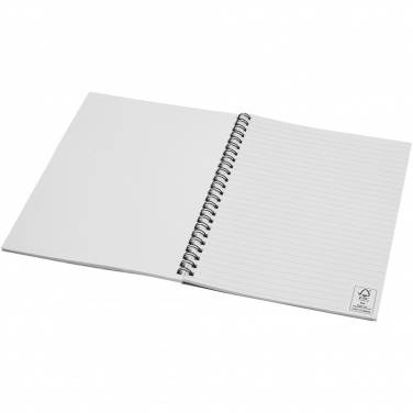Logotrade profilprodukter bild: Desk-Mate® A5 spiralbunden anteckningsbok i färg