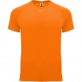 Bahrain kortärmad funktions T-shirt för barn, Fluor Orange