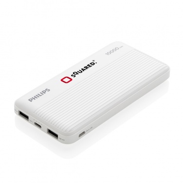 Logotrade profilreklam bild: Philips 10.000 mAh powerbank