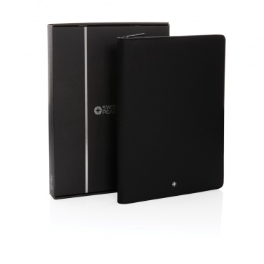 Logotrade profilprodukter bild: Swiss Peak Heritage A4 portfolio i RCS PU
