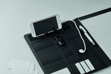 Logotrade reklamprodukter bild: Konferensmapp A4, power bank