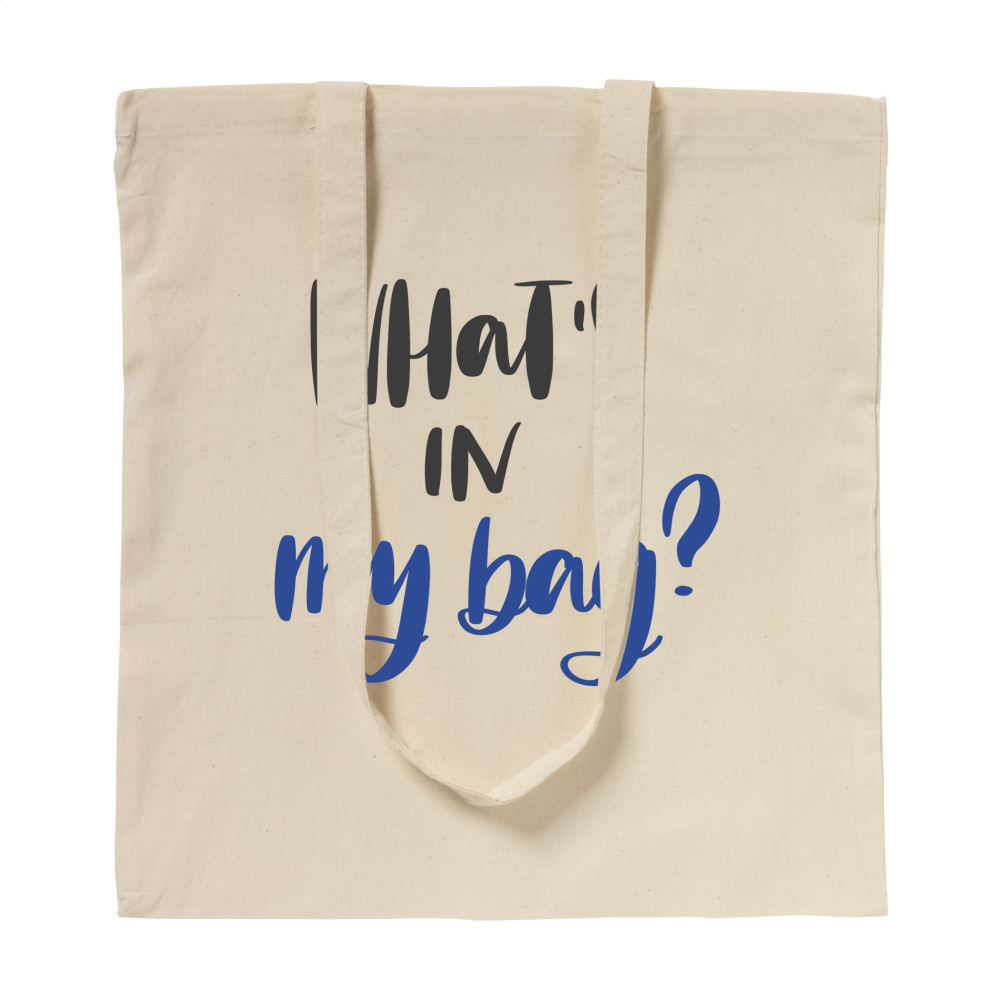 Logotrade presentreklam bild: ShoppyBag (100 g/m²) bomullspåse med långa handtag