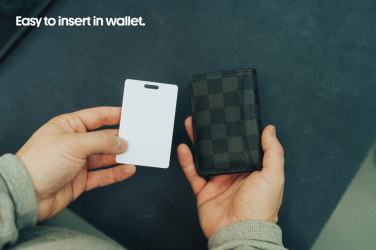 Logotrade profilprodukter bild: Findcard RCS återvunnet plastkort för artikelspårning