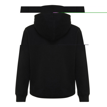 Logotrade profilprodukter bild: Iqoniq Yengo hoodie i återvunnen bomull med sidofickor för b