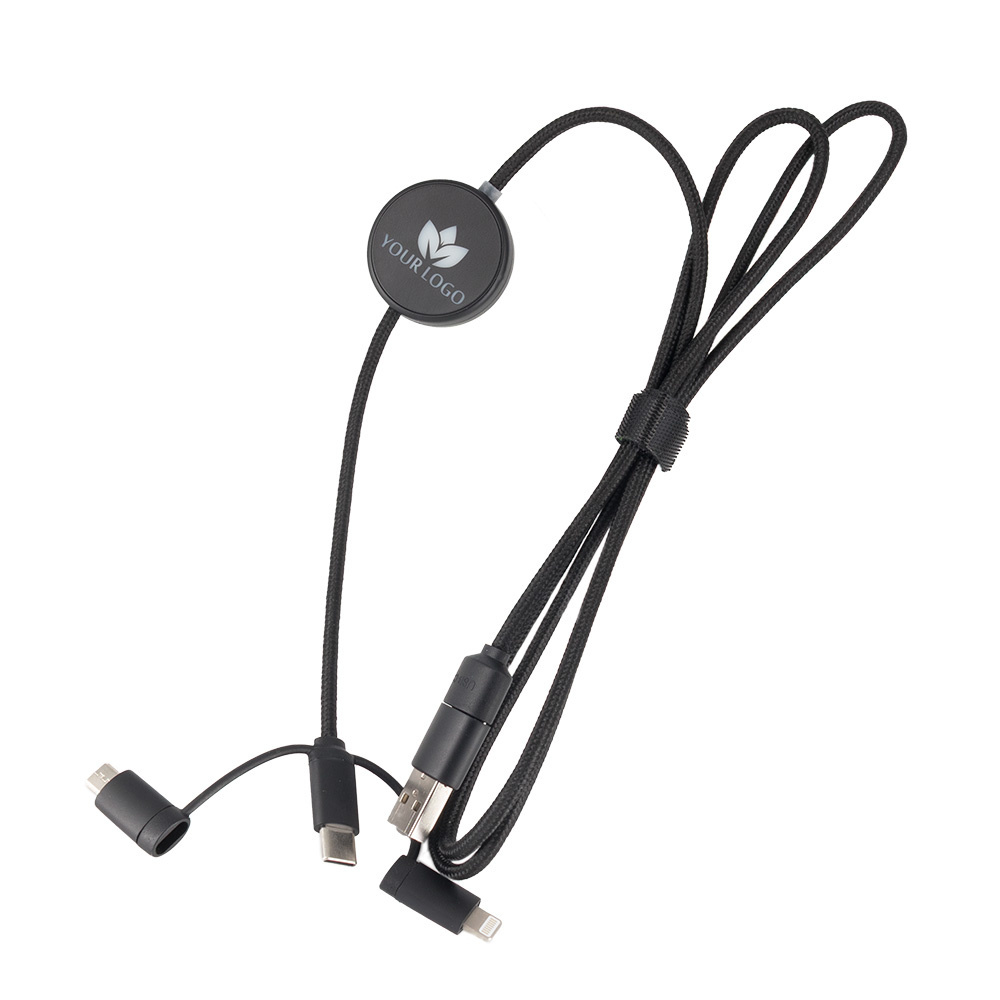Logotrade reklamprodukter bild: Kabel 4-i-1 med upplyst logotyp - LH-ZM02
