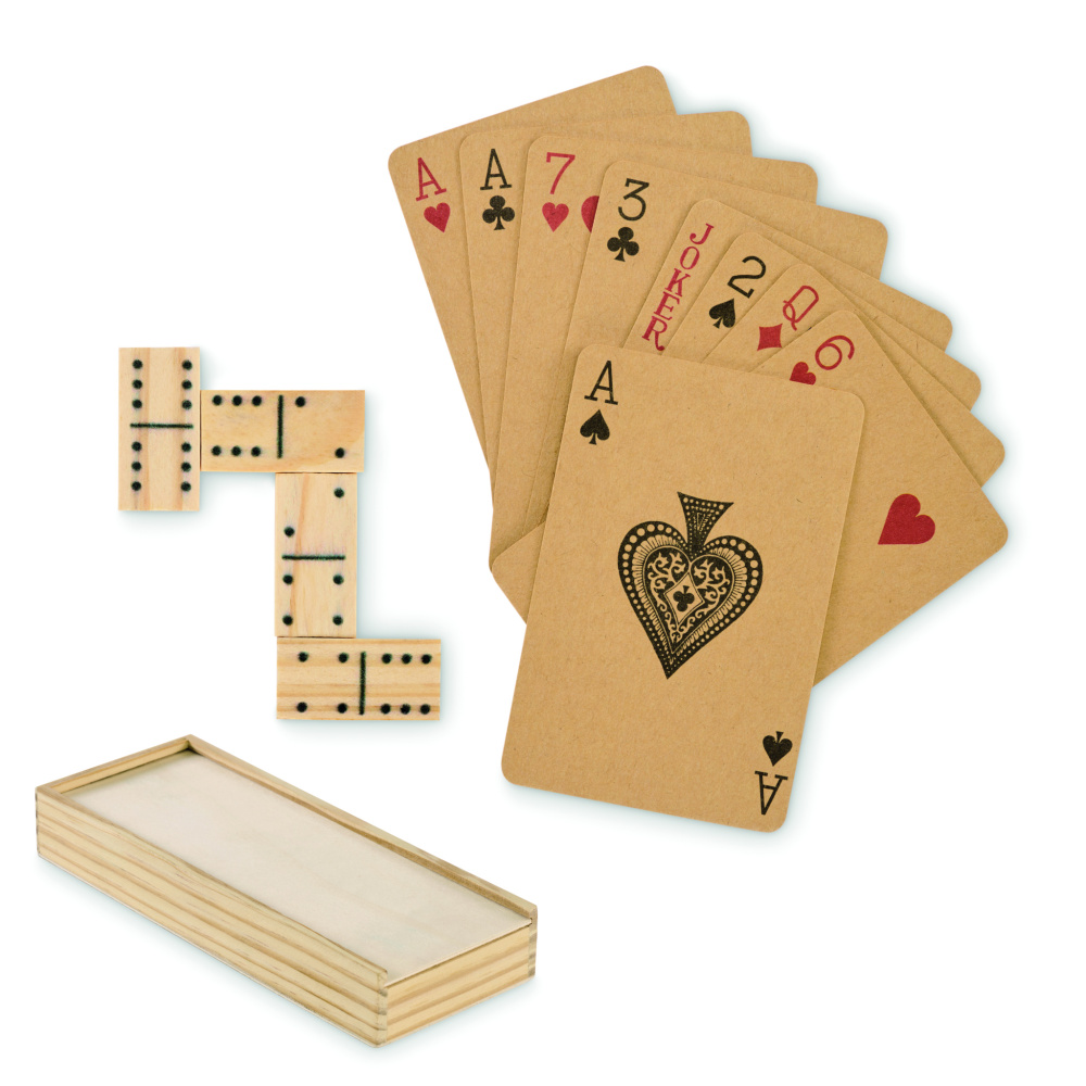 Logotrade reklamprodukter bild: Domino- och kort set