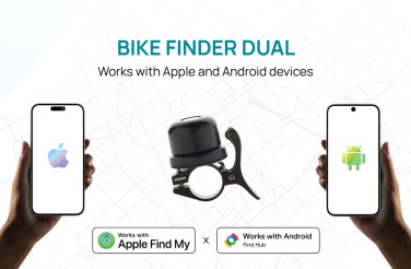 Logotrade profilreklam bild: Bike Finder Dual RCS cykelklocka med global spårning