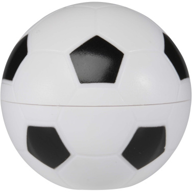 Logotrade presentreklam bild: Zuri fotbollsformat läppbalsam med vanilj och SPF 15