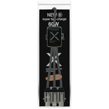 Logotrade kampanjprodukter bild: SCX.design C33 Type-C-laddningssladd på 60 W med dubbelupplyst logotyp